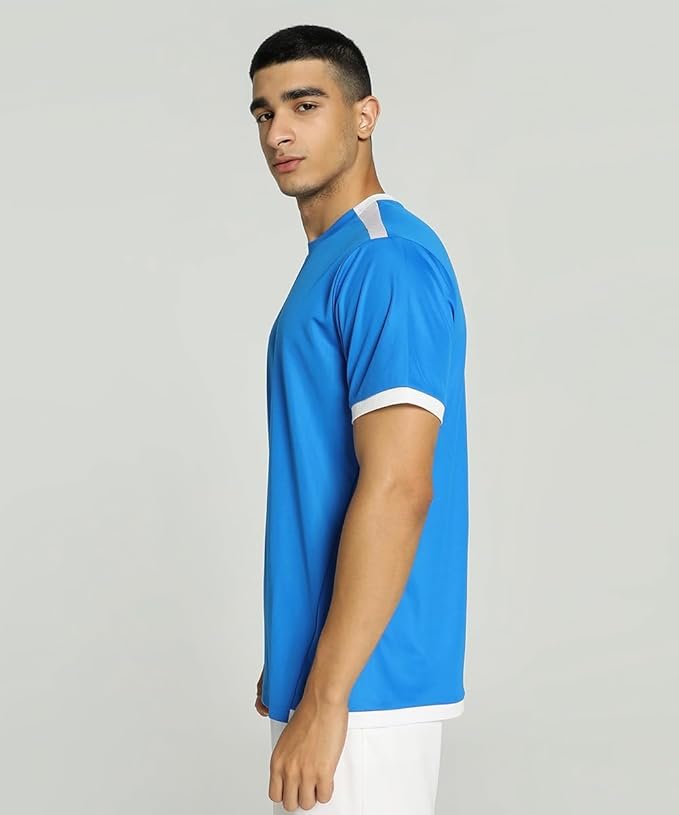 Puma Men's teamLIGA Football Jersey | Lightweight and Sweat Proof Polyester Sports Crew Neck Training T-Shirt for Men | Breathable Athletic T-Shirt for Football & Sports - Image 4