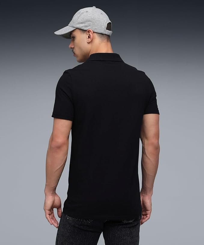 Puma Men's Solid Slim Fit Cotton Essential Polo T-Shirt for Regular wear - Image 3