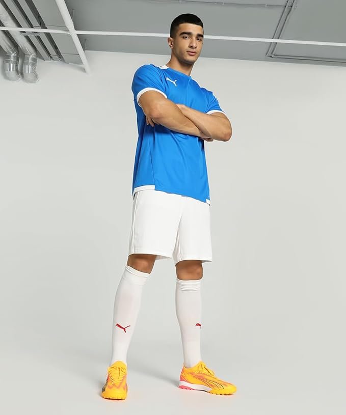 Puma Men's teamLIGA Football Jersey | Lightweight and Sweat Proof Polyester Sports Crew Neck Training T-Shirt for Men | Breathable Athletic T-Shirt for Football & Sports - Image 2