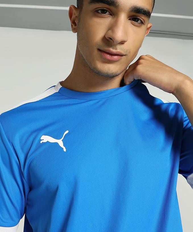Puma Men's teamLIGA Football Jersey | Lightweight and Sweat Proof Polyester Sports Crew Neck Training T-Shirt for Men | Breathable Athletic T-Shirt for Football & Sports - Image 3